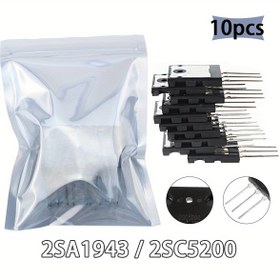 Resim 5 Çift Transistör NPN PNP 2SC5200 2SA1943 Yüksek Güç Eşleşmiş Ses Amplifikatörü 10 Adet Silikon Transistör Hassas, 3 Pinli 