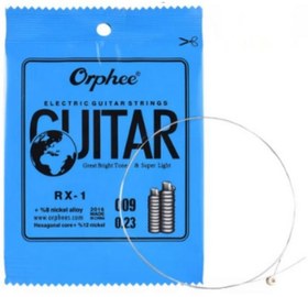 Resim Orphee Rx-1-009 Elektro Gitar 0.09 İnce Mi (e) Teli - 1. Tel (aksesuar - Yedek Tek Tel) | Yüksek Karbonlu Çelik, Nikel Alaşım Kaplama, 0.009 İnç Kalınlık, Parlak Ve Net Tizler | Uyum: Tüm Elektro Gitarlar 