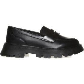 Resim Fabrika Siyah Kadın Loafer TABOA 