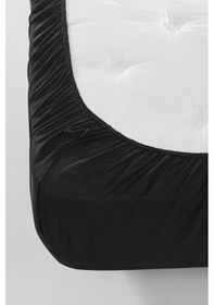 Resim Eponj Home Lastikli Çarşaflı Nevresim Takımı Tek Kişilik Basic Siyah 