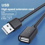 Resim USB Uzatma Kablosu USB 2.0 Uzatma Kablosu Erkekten Dişe Veri Kablosu PC TV USB Mobil Sabit Disk Kablosu USB Erkeğe USB Dişe Kablosu 