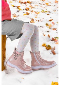 Resim Kiko Kids Termo Taban Kız Çocuk Bot 621 Taşlı Pudra 
