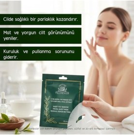 Resim Salyangoz Özlü Kağıt Yüz Maskesi, Canlandırıcı Ve Nemlendirici, Tüm Cilt Tipleri İçin, Paraben İçermeyen, 25 Ml 
