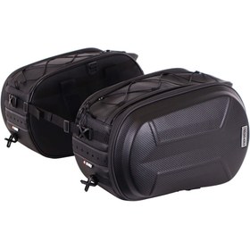 Resim 4riders Carbon Evo Series Yan Çanta Seti Siyah 