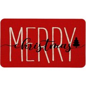 Resim Noel Süsleri Kırmızı Noel Kapı Paspası Dış Mekan - Noel Ön Kapı Paspası Noel Kapı Paspası - Noel Karşılama Paspasları Dış Mekan - Noel Dış Mekan 