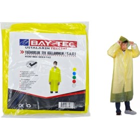 Resim Yağmurluk Tek Kullanımlık Sarı Bay-Tec MK5102 