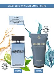 Resim Yves Rocher Granit Bleu Edp Erkek Parfüm Seti 100ml 200ml 