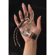 Resim Silver1 Sevimli Renkli Ip Peluş Ayı Kolye El Yapımı Oyuncaklar Küçük Bebek Çanta Çekicilik Sevimli Bebek Cep Telefonu Çekicilik (Yurt Dışından) 