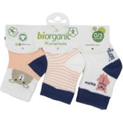 Resim Bibaby Biorganic Hello Teddy Bear Kız 3Lü Çorap 68400 Somon 