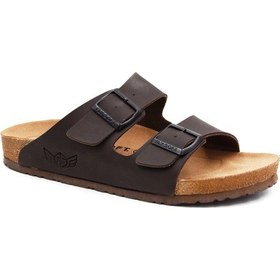 Resim Fly Soft S903 Poli Hafif Taban Çift Toka Erkek Terlik Kahve Kahve 