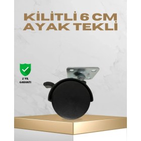 Resim Belle Fusion Mey Ithalat® Sehpa ve Masa Için 6 cm Kilitli Ayak 