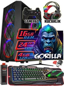 Resim Warbox Gorilla Xeon X5650 16 GB 256 GB SSD + 250 GB HDD R7240 4 GB 22" W10P Masaüstü Bilgisayar 
