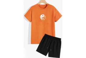 Resim Trendypassion Ying Yang Şort T-Shirt Eşofman Takımı 