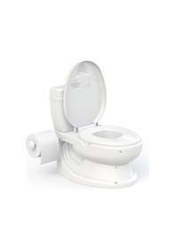 Resim Dolu Beyaz Eğitici Bebek Tuvalet Lazımlık Beyaz 