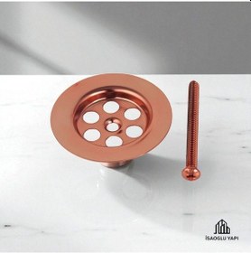 Resim İsaoğlu Yapı Bakır Lavabo Sifonu Bronz Süzgeç Bakır Vida Dahil Lavabo Gideri Bakır 