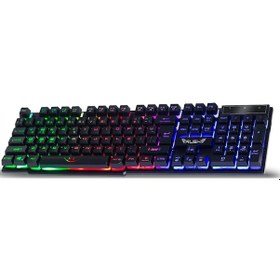 Resim Rush RK102 Kablolu Işıklı Mekanik Hisli Oyuncu Klavye 