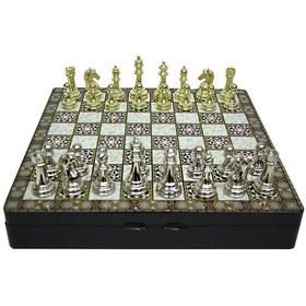 Resim Kenpazar Satranç Taşı Zamak Kutulu Satranç Takımı Seti Hediyelik 