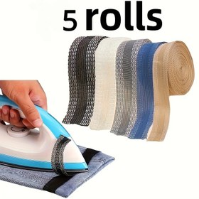 Resim 5 Rulo/Set Sıcak Tarz Kendinden Yapışkanlı Ütüyle Uygulanabilen Pantolon Etek Bantı - Takım Elbiseler, Kot ve Pantolonlar için - Kolay DIY Dikiş Aksesuarları 