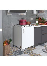 Resim Kenzlife ocak dolabı ahunaz byz 85*60*56 hazır mutfak klasik set 