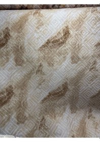 Resim Kabartmalı Halı Dokusunda Jel Kaymaz Taban Yıkanabilir Kesme Yolluk Üst Kalite Kavun İçi Renk Desen Bej 