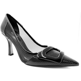Resim Kuum 706525 Siyah Rugan Kadın Abiye Ayakkabı Siyah 