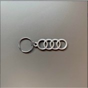Resim Audi Logolu Anahtarlık 1 Adet Siyah 
