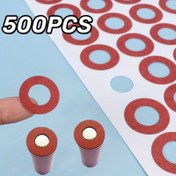 Resim 500 adet Kırmızı Kağıt Yalıtım Yıkama için 18650 Pil - Dayanıklı, Isıya Dayanıklı ve Alev Geçirmez, DIY ve El Sanatları Projeleri için İdeal, El Sanatları Malzemeleri | Dekoratif Yıkama | Alev Geçirmez Yıkama, Pil Aksesuarları 