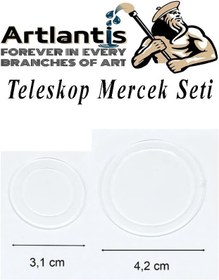 Resim Teleskop Mercek Seti 1 Paket Okullar İçin Teleskop Yapımı İçin Plastik Mercek Basit Deney 