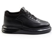 Resim Bambi Siyah Hakiki Deri Erkek Sneaker E01811560943 