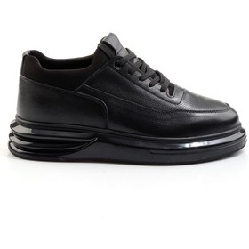 Resim Bambi Siyah Hakiki Deri Erkek Sneaker E01811560943 