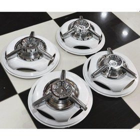 Resim Citroen Jumper 16'' İnç Beyaz Jant Kapağı 4 Adet 3 Kollu Fırfır 