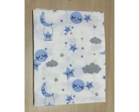 Resim PremiumPort Yumuşak Çok Amaçlı Müslin Örtü 80X90 cm Bebek ve Çocuklar Için 