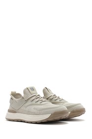 Resim Derimod Erkek Bej Kalın Tabanlı Spor Ayakkabı, Bağcıklı Sneaker 25SFD69286F 