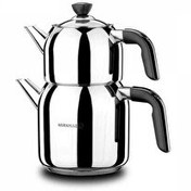 Resim Korkmaz Kappa Siyah Çaydanlık Takımı A078-01 