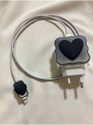 Resim Bilişim Aksesuar Apple Yeni Nesil Şarj Başlık Ve Kablo Koruyucu Seti Black Lovely Tasarımlı 
