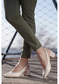 Resim Daxtors D725 Günlük Klasik Topuklu Kadın Ayakkabı Ten 