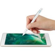 Resim Yue Store K8 Evrensel Ince Ipucu Kapasitif Stylus Kalem Beyaz (Yurt Dışından) 