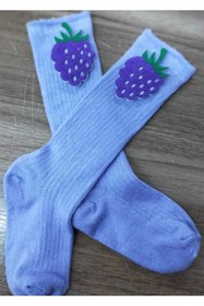 Resim ÖZKARDEŞLER BABY Bebek Diz Altı Çorap Keçe Fükürlü 