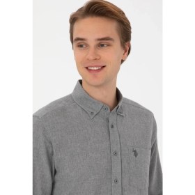 Resim U.s. Polo Assn. Erkek Gri Gömlek Desenli 50308596-VR024 