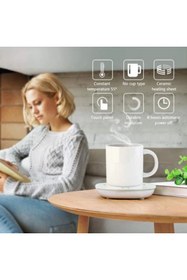 Resim Genel Markalar 55 Derece Sabit Sıcaklıkta Seramik Metal Cam Kupa Isıtıcı 