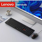 Resim Turcoshop11 Lenovo 104 Tuşlu Siyah Kablolu Klavye Ve Fare Seti Ofis Ev İçin Universal Diğer 