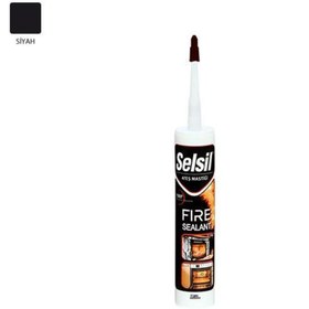 Resim AyrStore Selsil Ateş Mastiği Siyah 300 ml 1500 Dereceye Dayanıklı 