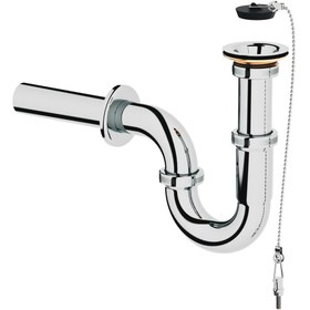 Resim AQUA BAGNO Basic Metal sifon-süzgeç Dahil -Parlak Krom - 32 mm çıkış ucu 