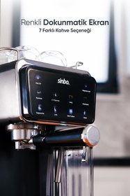 Resim Sinbo Kapsül Ve Kuru Kahve Aparatlı Süt Köprütücülü 1.5l 20 Bar Profesyonel Espresso Makinesi - Scm 2996 