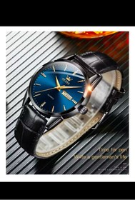 Resim OLEVS SU GEÇİRMEZ ÇELİK DERİ KORDON TARZ ŞIK ERKEK KOL SAATİ MODEL 6898 