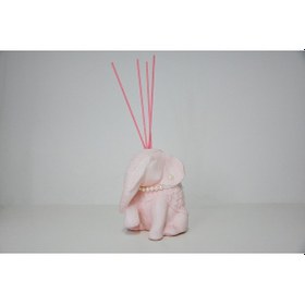 Resim Missi İnci Kolyeli Pembe Fil Heykel İris Pudra Oda Kokusu 