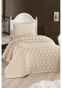 Resim Çeyiz Diyarı Vesya 2 Parça Tek Kişilik Pike Takımı Bej Bej 