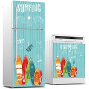Resim Jasmin2020 Surfing Buzdolabı Ve Bulaşık Makinası Sticker Kaplama Etiketi 