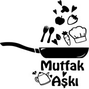 Resim Mutfak Aşkı Sticker Duvar Dekor Sticker 40 x 44 cm 