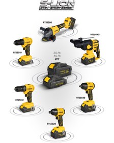 Resim Rtrmax RTS5002 Smart-Lion 20V Akü Yedek Batarya 2.0 Ah 